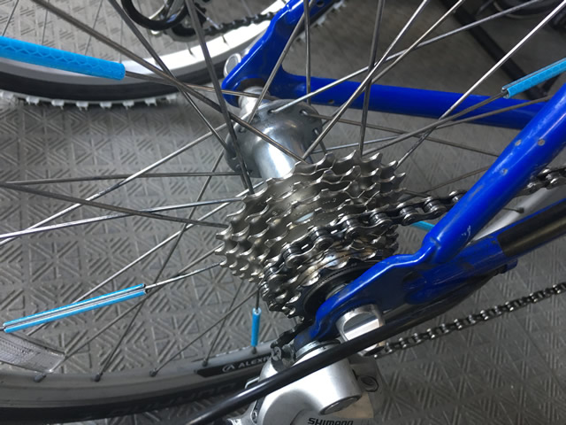 チェーン取り付け